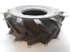 RedMax 532102190 Tire, 13 X 5-6 Chevron Tiller - image 5