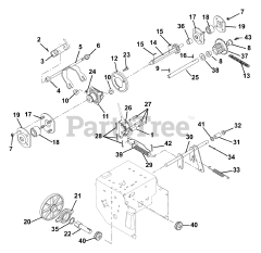 Ariens 932105 (ST 8526 LE) - Ariens 26" Snow Blower, 8.5hp Tecumseh (SN: 000101 & Above) Friction Drive