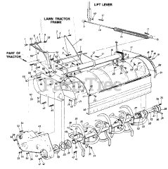 MTD 190-756 - MTD 28" Tiller Attachment (1990)