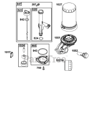 Briggs & Stratton 40N877-0072-B5 - Briggs & Stratton Vertical Engine Lubrication Group