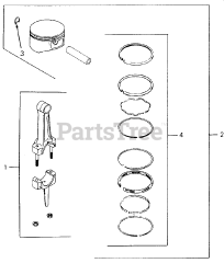 Cub Cadet 1204 (147-610-100) - Cub Cadet Garden Tractor (SN: 756300 - 799999) Piston and Rod (Engine S/N after 1729900003)