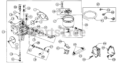 Cub Cadet 5416 R (553C562K100) - Cub Cadet Walk-Behind Mower (SN: 457900 - 460859) Carburetor And Carburetor Gasket Set
