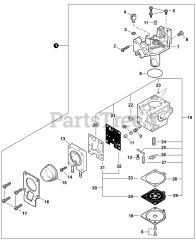 Echo PPF-225 - Echo Pole Saw (SN: E05613001001 - E05613999999) Carburetor S/N E05613001001 - E05613001128