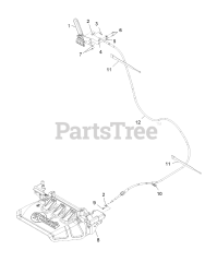 Exmark 116-8430 - Exmark Hand Operator Control Discharge Kit (SN: 404314159 - 406294344) (2019)