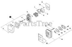 Echo EDR-210 - Echo Reversible Engine Drill (SN: E52212001001 - E52212999999) Intake, Exhaust