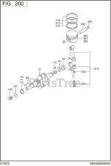 Subaru Robin EY203D60080 (EY20-3) - Subaru Robin Engine 200 Crankshaft