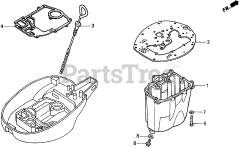 Honda BF30 AY LRSA (BAWS) - Honda Marine Engine, Made in Japan (SN: BAWS-3200001 - BAWS-9999999) OIL PAN