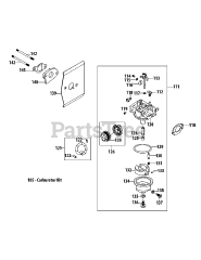 Troy-Bilt 1P65B0C - Troy-Bilt Engine 1P65B0C Carburetor
