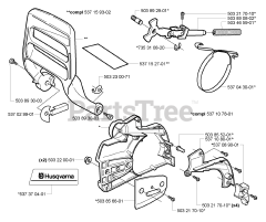 Husqvarna 357 XP - Husqvarna Chainsaw (2005-02) Chain Brake