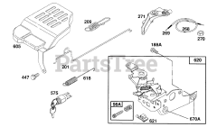 Briggs & Stratton 123802-0436-01 - Briggs & Stratton Vertical Engine Control Bracket Assy