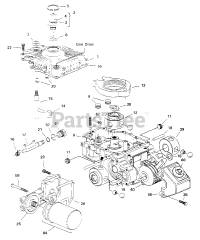 AGCO 1816 H (1691511) - AGCO 48" Garden Tractor, 16hp Eaton 850 Transaxle - Housing Group