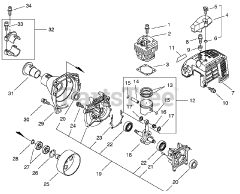 Echo SRM-3605 U - Echo Brush Cutter (SN: 20001001 - 20999999)