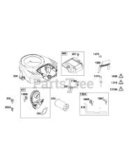 Briggs & Stratton 44N677-0053-B1 - Briggs & Stratton Vertical Engine Blower Housing and Air Cleaner Group