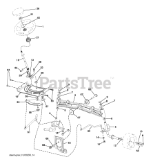 Husqvarna LGT 2554 (960450031-00) - Husqvarna 54" Lawn Tractor (2010-11) STEERING