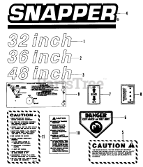 Snapper W 32122R (80143) - Snapper 32" Walk-Behind Mower, 12hp