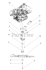 Gravely 911178 (XD3 LM SPE) - Gravely 21" Walk-Behind Mower, Electric Start (SN: 020805 - 021132)