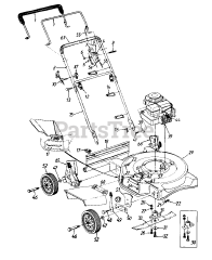 Mastercraft 116-070A754 - Mastercraft Walk-Behind Mower (1996)