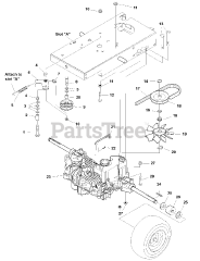 Massey Ferguson 4417 (2690051) - Massey Ferguson 44" Rear-Engine Riding Mower, 17hp