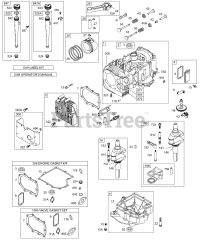 Briggs & Stratton 284707-1046-E1 - Briggs & Stratton Vertical Engine Cylinder, Head, Sump, Crankshaft, Engine/Valve Kits