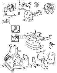 Briggs & Stratton 404707-0119-01 - Briggs & Stratton Vertical Engine BlowerHsg,Mufflers,Shielding