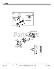 Briggs & Stratton 111432-0123-E1 - Briggs & Stratton Horizontal Engine Electric Starter