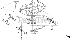 Honda H4518 H HSA/C (MZAT) - Honda Lawn Tractor, Made in Japan (SN: MZAT-3000001 - MZAT-3999999) MULCHING KIT (38 DECK)