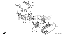 Honda HS828 K1 TAS/C (SZAK) - Honda 28" Snow Blower, Made in Japan (SN: SZAK-2120001 - SZAK-9999999) CRAWLER