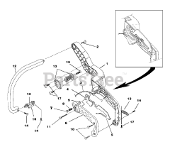 Homelite D 3350 B (UT-10767-A) - Homelite Chainsaw Handles