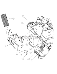 Cub Cadet 59A30023 (59A30023150) - Cub Cadet Power Assist Triple Bagger Blower Mounting