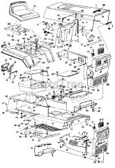 MTD 130-803H103 - MTD Lawn Tractor (1990) (Shinn Electric)