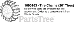 Snapper 1690163 - Snapper Tire Chains Tire Chains Group - Pr.