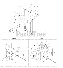 Simplicity 5300017 - Simplicity Bagger Mount Adapter Triple Catcher Mount Group (268tcm0)
