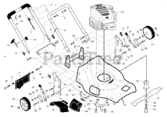 Jonsered LM 2153 CMDA (961410316-00) - Jonsered Walk-Behind Mower (2015-11)