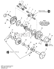 AGCO 920 H (1690897) - AGCO 48" Garden Tractor, 18.5hp Diesel Rear Axle &amp; Differential Group