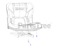 Cub Cadet RZT-L54 KH FAB (17CRCACA010) - Cub Cadet 54" RZT Zero-Turn Mower, Fab Deck, Kohler (2018) Seat