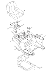 Craftsman 247.203753 (13AL78XT299) - Craftsman T1600 Lawn Tractor (2015