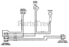 Scag SWZ48-15KH - Scag 48" Walk-Behind Mower, 15hp Kohler (SN: 4070001 - 4079999) Engine Deck Wire Harness - Kohler (Single Cylinder)