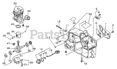 Echo CS-3900 - Echo Chainsaw Engine, Crankcase