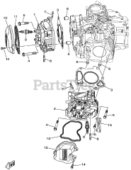 Gravely 08201322 - Gravely MX825v Yamaha Replacement Engine Cylinder