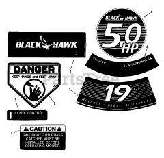 Snapper BH 500 (82362) - Snapper Black Hawk 19" Walk-Behind Mower