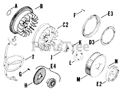 Kohler K161-28255 - Kohler K-Series Engine, Basic Version, 7hp, 5.2kW Flywheel 020301371