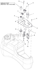 Gravely 991303 (Pro-Turn 148) - Gravely Pro-Turn 48" Zero-Turn Mower, Side Discharge (SN: 030000 & Above) Control Panel