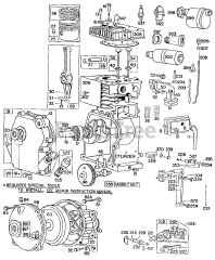 Briggs & Stratton 61301-9426-39 - Briggs & Stratton Horizontal Engine Cylinder,Crankcase,Gear Case