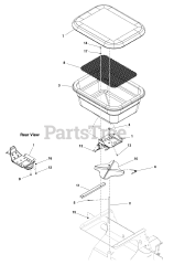 Lesco LSG 2000 V - Lesco Stand-On Spreader Hopper Group (220 LBS)