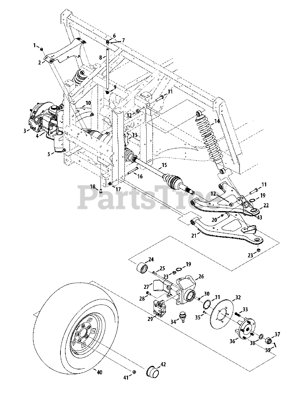 Cub Cadet Volunteer 466 Diesel (37BK466D710) Cub Cadet 4x4 Utility
