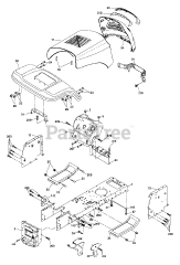 Poulan PB 1638 LT (960120044-02) - Poulan Lawn Tractor (2006)