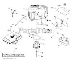 Poulan Pro PP 20VA46 (960480092-01) - Poulan Pro Lawn Tractor (2016-08)