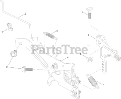 Toro 74793 (SW 5425) - Toro 54" TimeCutter Zero-Turn Mower (SN: 316000001 - 316999999) (2016) Governor Control Assembly