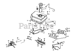 MTD 178-LU - MTD Engine 178-LU Fuel Tank &amp; Mounting