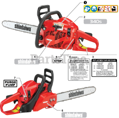Shindaiwa 340 s - Shindaiwa Chainsaw (SN: C37214001001 - C37214999999)
